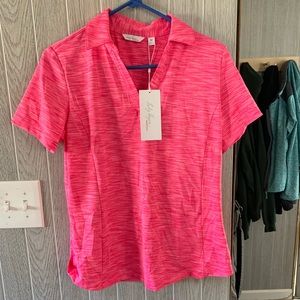 Pink active top
